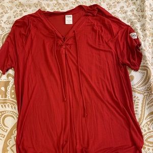 Victoria Secret Pink Lace up Top